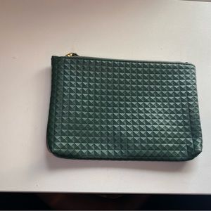 Green plated makeup bag